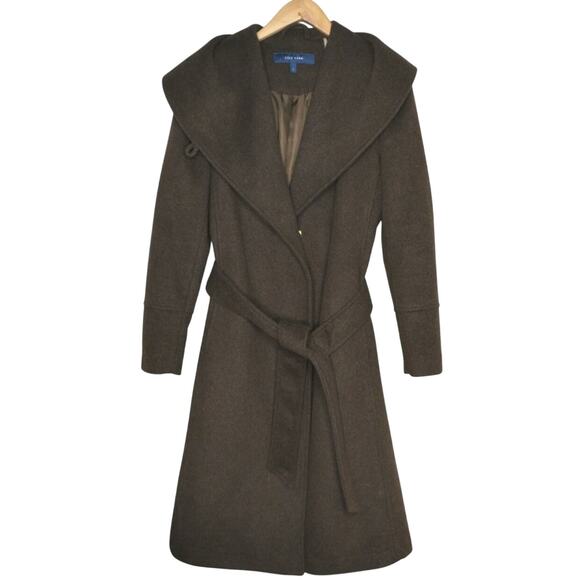 Cole Haan Brown Belted Coat - Picture 1 of 8